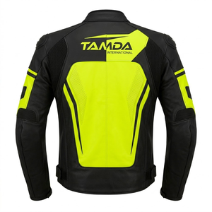 Men's Motorcycle Racing <b>Biker</b> Leather <b>Jacket</b> – Custom Motorbike | Auto Racing Wear Online Sale - Product Image 2