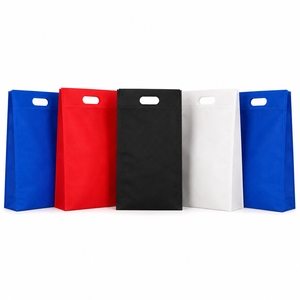 Sac fourre-tout noir premium en non-tissé robuste avec découpe en D, réutilisable, écologique, pour l'emballage alimentaire, avec fermeture éclair, fabricant OEM - Product Image 5