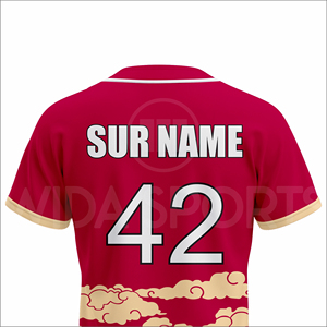 Uniforme de Béisbol Personalizado al por Mayor Wida Sports 2026, Jersey Sublimado, Ropa Deportiva Transpirable de Secado Rápido, Suministro del Fabricante OEM - Product Image 5