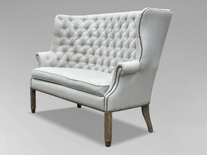 โซฟาห้องนั่งเล่นสไตล์หรูหราพร้อมเบาะลายพฤกษศาสตร์และโครงไม้เนื้อแข็ง - Product Image 2