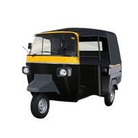 Tricycle motorisé à essence de haute performance pour passagers, modèle Maxima BS6, carrosserie fermée, 3 passagers, homologué CEE