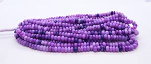 AAA Lavender <b>Opal</b> Smooth Rondelle Shape Gemstone Beads Purple <b>Opal</b> Rondelle Loose Gemstone Beads Natural Lavender <b>Opal</b> Beads - Product Image 4