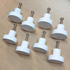 Boutons de meuble artisanaux en résine et bois, motifs variés pour l'organisation des armoires - Product Image 6