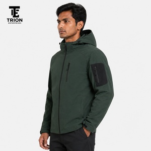 Veste softshell d'hiver sur mesure pour homme en tissu toile imperméable et à séchage rapide, service OEM disponible avec personnalisation OEM - Product Image 4