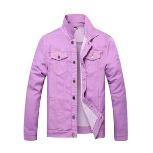 Meilleures ventes : Vestes en jean pour hommes, style streetwear, nouveau style, nouvelle mode, vente en gros, vestes en jean unies pour hommes à faible MOQ - Product Image 1