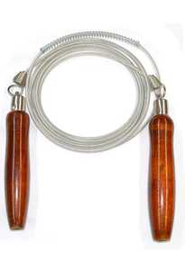 Corde à sauter réglable en PVC léger avec poignées en plastique pour la forme physique et l'exercice - Product Image 6