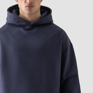 Sudadera con Capucha de Alta Calidad, Color Teel, de Lujo, para Hombre, Corte Regular, 450 g/m², Poliéster/Algodón, Forro Polar, Diseño Sólido - Product Image 2