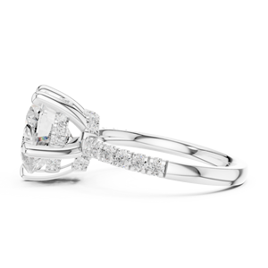 Bague en or massif 10k 14k 18k pour femme, forme cœur classique, diamant 4 carats, Aries Jewel, pour cadeau, fiançailles, anniversaire, mariage - Product Image 6