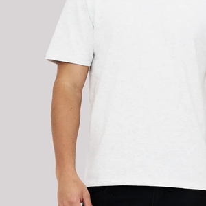 <b>Cheap</b> Price Custom LOGO Printing Plain Solid Color <b>White</b> T <b>Shirts</b> for Men Wholesale Custom Fabric Best Quality - Product Image 3