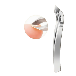Mini coupe-cuticules 15 mm à mâchoires biseautées et large ouverture pour un nettoyage en douceur des cuticules, lame courbée, pointe arrondie, outil durable pour les ongles - Product Image 1