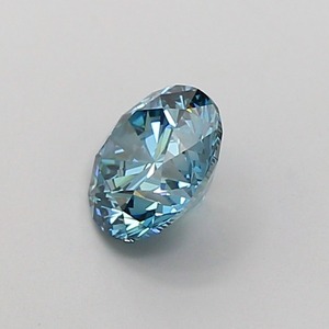 Diamant CVD cultivé en laboratoire, forme ronde, bleu vif fantaisie, clarté VVS2, polissage excellent, pierre précieuse brute brillante pour joaillerie fine. - Product Image 3