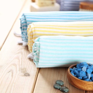 Wholesale Custom Beach Towel Turkish Cotton Sand-Free Luxury Personalized Eco-Friendly Striped Logo Custom Print Quick-Dry - Product Image 2