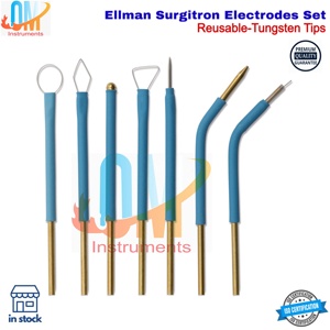 OldMed Instruments – Ensemble de 7 électrodes réutilisables pour électro-aiguilles, électrodes angulaires Ellman et embouts chirurgicaux Surgitron - Product Image 2