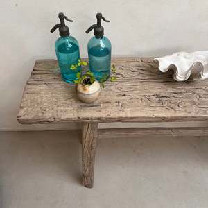 Mesa Consola de Madera Rústica, Banco de Entrada de Madera Natural Envejecida, Mesa Estrecha para Pasillo Estilo Wabi Sabi, Mesa para Sala de Estar Estilo Farmhouse - Product Image 2