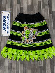 Minifaldas de Chifón para Niña, Cintura Natural, Transpirables, con Bordado Floral Hawaiano de Micronesia, Elásticas, Bajo MOQ - Product Image 5