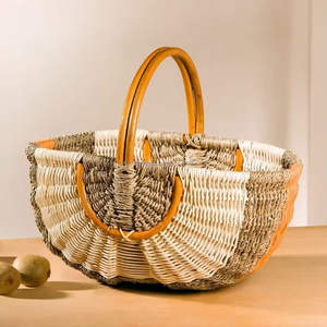 Attractive Colors Handmade Pumpkin <b>Basket</b> natural <b>rattan</b> construction ideal for decor wholesale buyers lightweight durable - Product Image 6