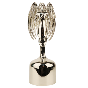 Estatua de Ángel Grande de Aleación de Aluminio Metálico Pulido Plateado Personalizada para Mujer, Figura Escultórica, Recuerdo para el Hogar, Regalo para Premio Personal - Product Image 4