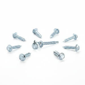 Hex Head Carbon Steel Zinc Plated Coarse Thread <b>Screws</b> Class 4.8 & 6.8 Inch Fasteners - Product Image 1