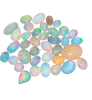 Opale d'Éthiopie naturelle, cabochon poli, cristal, pierre précieuse en vrac pour la fabrication de bijoux, formes variées, toutes tailles disponibles, tiers