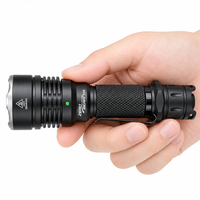 Lampe de poche LED ZEROBEAM T20, 3100 lumens, portée du faisceau de 340 m, étanche IPX8, rechargeable, marche/arrêt à une touche, plusieurs modes d'éclairage