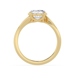 Anillo de Compromiso Sofisticado de Oro Rosa de 10K con Diamante Ovalado Cultivado en Laboratorio de 2.00 Quilates, Joyería Nupcial Elegante y de Lujo - Product Image 6