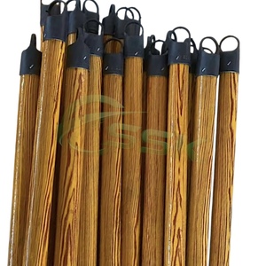 Manche de balai en bois d'eucalyptus droit de haute qualité, couleur café, PVC, 120x2.2cm, usage domestique, imperméable, écologique, fabriqué au Vietnam - Product Image 1