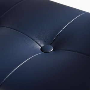 Tabouret de bar moderne en cuir PU sans dossier, tabouret de comptoir rembourré pour cuisine - Product Image 5