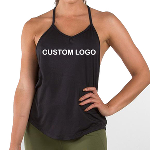 High Quality Solid Breathable Quick Dry Eco-Friendly <b>Crop</b> Tank <b>Tops</b> Women Polyester/Cotton Light Comfortable Sleeveless Workout - Product Image 5
