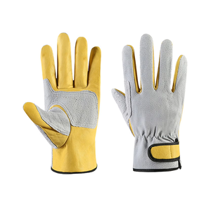 Meilleures ventes : Gants de conduite en cuir de vachette pleine fleur et cuir d'agneau, élégants, respirants, pour usage quotidien et professionnel, grandes tailles - Product Image 1