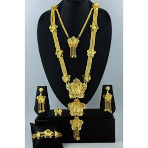Necklace With Earrings <b>Jewellery</b> <b>Set</b> Goldplated Pure Brass High Quality Uae Dubai Necklace Design Necklace <b>Jewellery</b> <b>Set</b> - Product Image 4