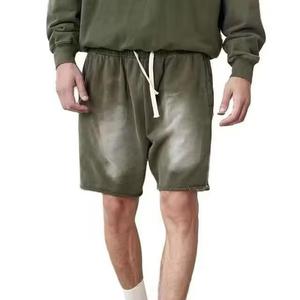 <b>Men's</b> <b>shorts</b> Acid Wash <b>Shorts</b> 100% Cotton French Terry Fleece Customizable Sun Faded High Street Vintage Washed <b>shorts</b> for <b>men</b> - Product Image 2