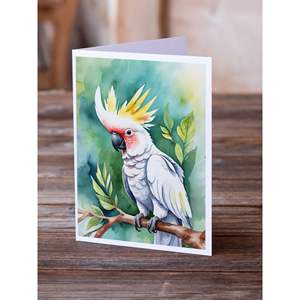 นกกระตั้วแปลกๆขนาด5x7 A7โน้ตเปล่าแพ็ค8ซองสำหรับทักทาย - Product Image 2