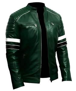 Chaqueta de cuero para hombre de diseño personalizado a la moda, fabricada en Pakistán, producto de alta calidad, chaqueta de cuero para hombres y motociclistas, chaqueta de invierno. - Product Image 1