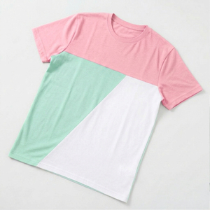 Trendy <b>Patchwork</b> Design Men's T-<b>Shirt</b> Multi Panel Short Sleeve Casual Tee Premium Bulk Wholesale Supplier - Product Image 1