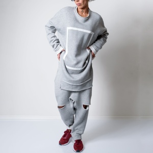 Conjunto Deportivo de Dos Piezas para Mujer, Talla Grande, Cuello Redondo, Transpirable, 100% Algodón, Sudadera y Pantalones Deportivos, Color Sólido, Tendencia de Invierno - Product Image 6