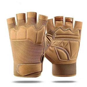 Guantes Tácticos Deportivos de Alta Calidad, Guantes de Medio Dedo para Ciclismo, Deportes al Aire Libre, Caza, Escalada, con Nudillos Reforzados, de Cuero, de Pakistán - Product Image 4