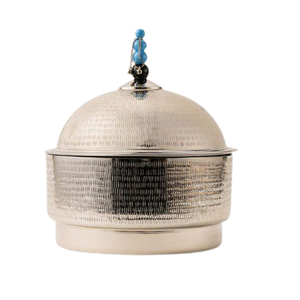 Olla de Cocina Chapada en Oro de Alta Calidad con Textura Martillada, Calentador de Alimentos, Cacerola, Utensilios de Cocina - Product Image 5