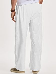 <b>Men's</b> Comfy Baggy Trousers 100% Cotton Solid Joggers <b>Pants</b> Soft <b>Yoga</b> Lightweight Fashion Streetwear Lounge Casual <b>Pants</b> Pockets - Product Image 4