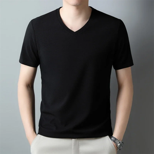 2026 Men's New <b>Waffle</b> V Neck Short Sleeved T-<b>shirt</b> Summer Comfortable To - Product Image 5
