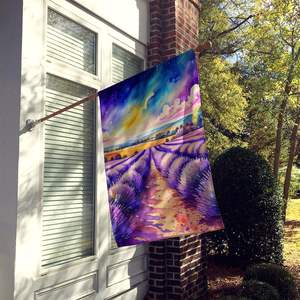 Poste de manga de porche grande, cartel decorativo para patio, obra de arte Multicolor, Bandera de Casa de lavanda inglesa, colgante de pared, poliéster-Multicolor - Product Image 2