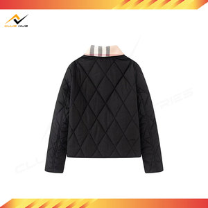 Chaqueta de mujer estilo retro con bloques de color, transpirable, de tejido holgado, con solapa, abrigo informal de corte holgado con cuello de solapa. - Product Image 5