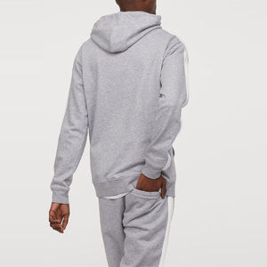 Chándal Deportivo Informal con Cremallera Completa, 100% Algodón Poliéster, el Mejor Material Utilizado, Grueso, Liso, para Hombre - Product Image 3