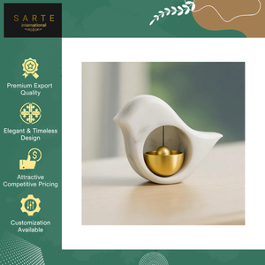 Proveedor Confiable, Calidad Premium, Decoración Espiritual Tradicional y Moderna para el Hogar, Campana de Puerta de Mármol Antigua de Feng Shui, Fundición a Presión - Product Image 3