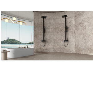 Panneau mural texturé en travertin rouge beige, motif géométrique moderne, imperméable, pour usage commercial et hôtelier - Product Image 3