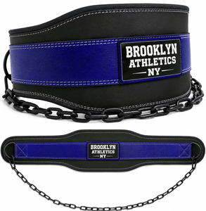 Custom Logo Genuine Leather Dip <b>Belt</b> with Metal <b>Chain</b> Adjustable Gym <b>Belt</b> for Strength Training Bodybuilding Powerlifting - Product Image 6