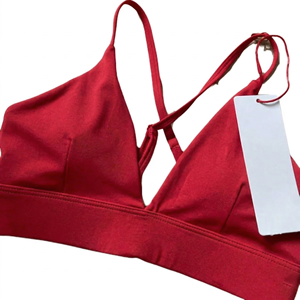 Sujetador deportivo asimétrico de un solo hombro Yj863 con tirante irregular, sensación de segunda piel, ecológico, transpirable, para yoga, running, gimnasio, con logo frontal alto - Product Image 1