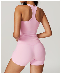 Women's Gym Fitness Sets for Woman Sport Fitness Wear Breathable Tank Top Shirts and <b>Butt</b> <b>Lifting</b> <b>Leggings</b> 2 Piece Yoga Set - Product Image 2