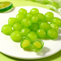Bonbons gélifiés Lime Burst, gelée pelable avec garniture au jus sucré, vitamine C, 500g, paquet en vrac, bonbons aux fruits, prêts à manger pour les enfants