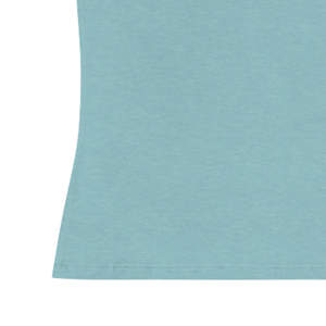 T-shirt pour femme à coupe décontractée, bleu clair, imprimé, col rond, en coton doux, manches courtes, vêtement décontracté pour tous les jours - Product Image 5