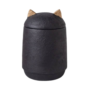 Sevimli Kedi Kulağı Seramik Evcil Hayvan Külleri Saklama Kutusu Anıt Vazo Sevgili Kedi Köpek Küçük Hayvanlar İçin Pembe Siyah Beyaz Gri - Product Image 1